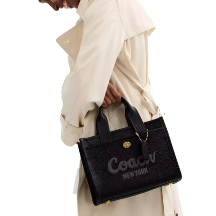 Coach Women's Cargo Tote Bag 26 Brass/Black