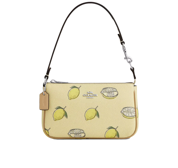Coach Women's Nolita 19 With Lemon Print Silver/Garden Glade Multi