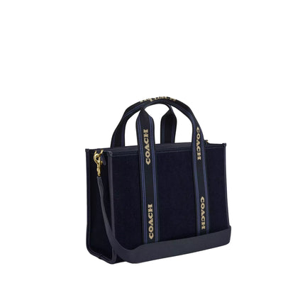 Coach Women's Smith Tote Bag In Regenerative Cotton Denim/Gold