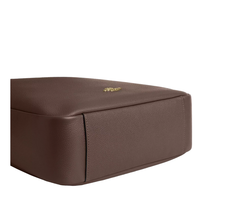 Coach Women's Hadley Large Shoulder Bag Gold/Dark Stone