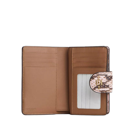 Coach Women's Medium Corner Zip Wallet Gold/Pink