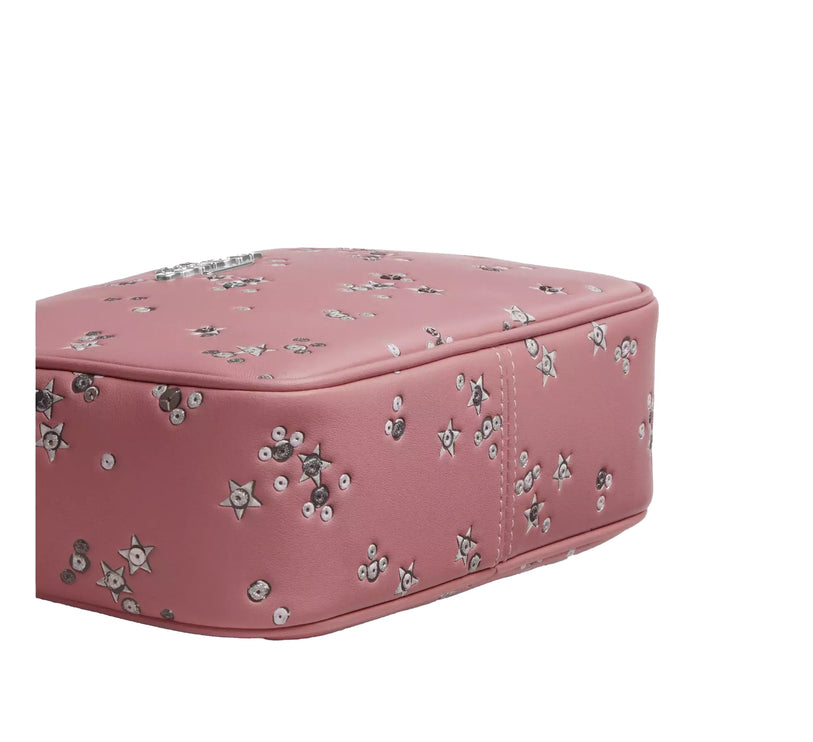 Coach Women's Mini Jamie Camera Bag With Star Print Pink/Silver