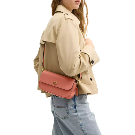 Coach Women's Brook Flap Chain Bag Brass/Dark Peach