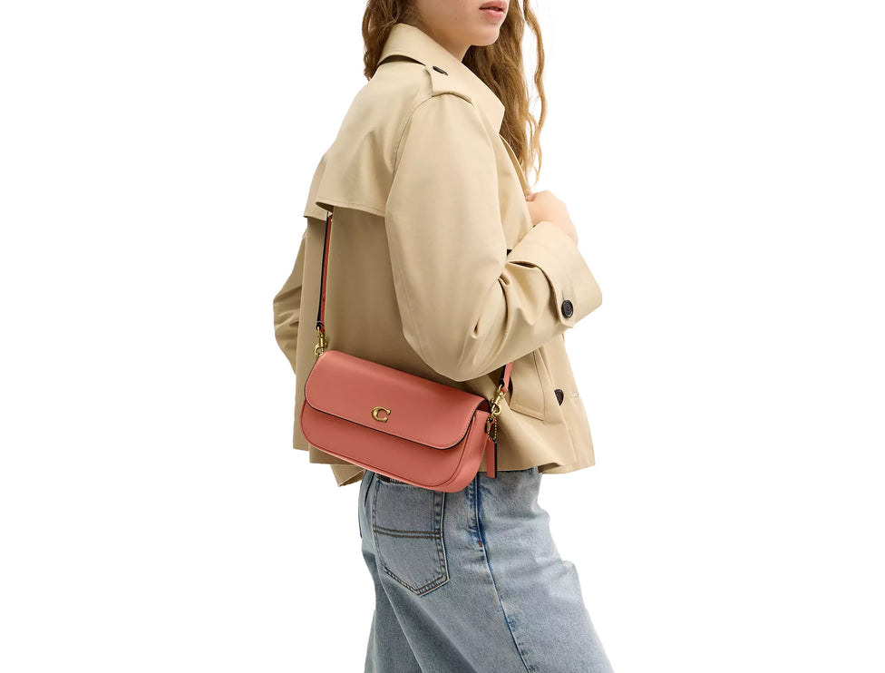 Coach Women's Brook Flap Chain Bag Brass/Dark Peach