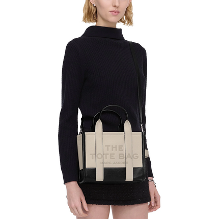 Marc Jacobs Women's The Colorblock Small Tote Bag Ivory Multi