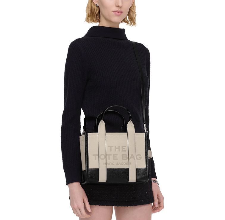 Marc Jacobs Women's The Colorblock Small Tote Bag Ivory Multi