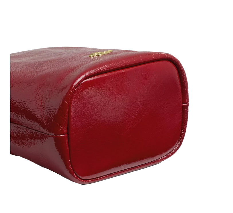 Coach Women's Faye Mini Drawstring Bag Gold/Dark Cardinal