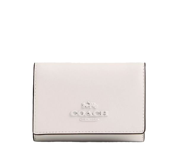 Coach Women's Micro Wallet Silver/Chalk