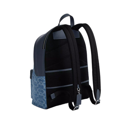 Coach Unisex Taylor Backpack In Signature Denim Silver/Denim