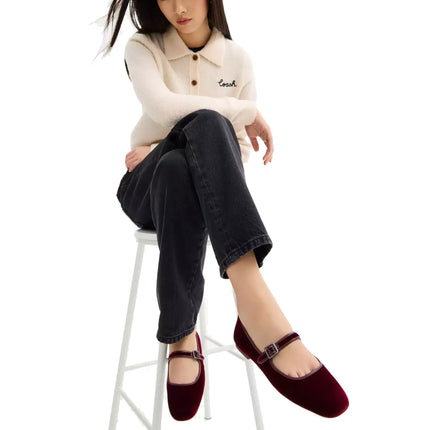 Coach Women's C Rivet Mary Jane Burgundy/Merlot