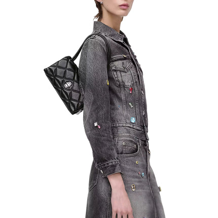 Marc Jacobs Women's The Quilted Mini Dual Shoulder Bag Black