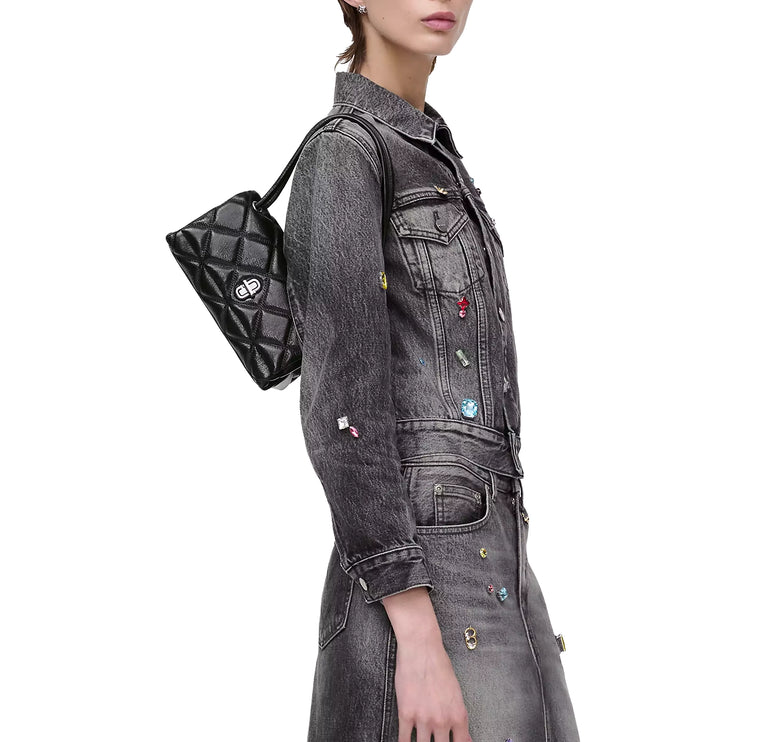 Marc Jacobs Women's The Quilted Mini Dual Shoulder Bag Black
