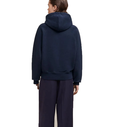 AMI Alexandre Mattiussi Unisex Ami de Coeur Hoodie Small Logo Nautic Blue