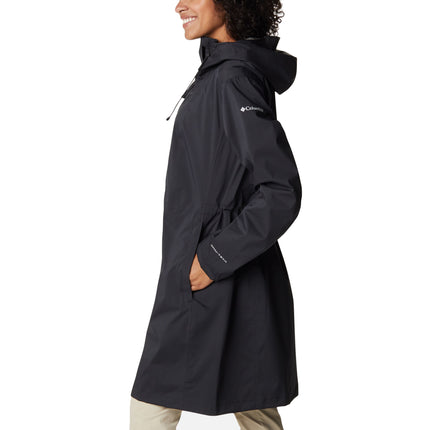 Columbia Women's Weekend Adventure Long Rain Shell Black