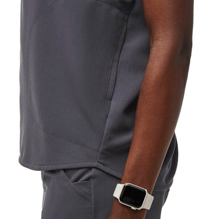 FIGS Women's Rafaela Oversized Scrub Top Charcoal