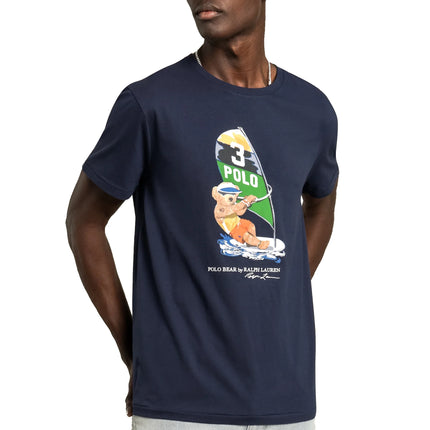 Polo Ralph Lauren Men's Surfing Polo Bear Tee Navy