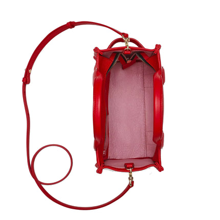 Marc Jacobs Women's The Leather Small Tote Bag True Red