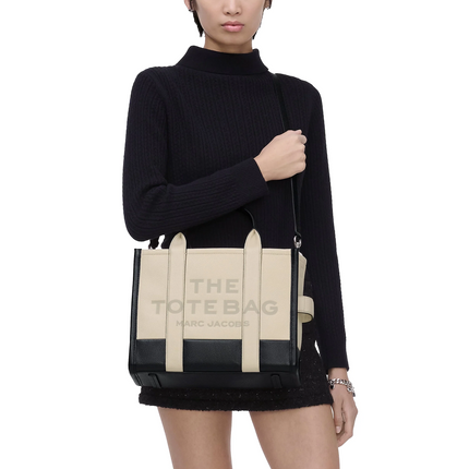 Marc Jacobs Women's The Colorblock Medium Tote Bag Ivory Multi