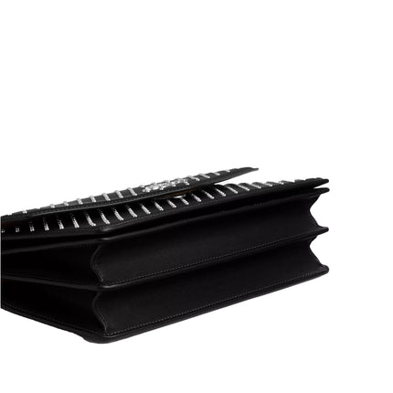 Coach Women's Klare Envelope Crossbody Bag With Rivets Black/Silver