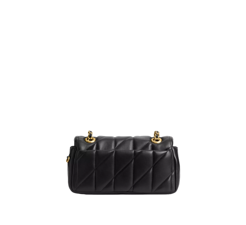 Coach Women's Tabby Shoulder Bag 20 With Pillow Quilting Brass/Black