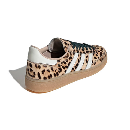 Adidas Women's Leopard Print Handball Spezial Shoes Magic Beige/Ivory/Aurora Ivy