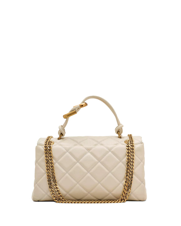 Marc Jacobs Women's The Quilted Dual Convertible Shoulder Bag Cloud White