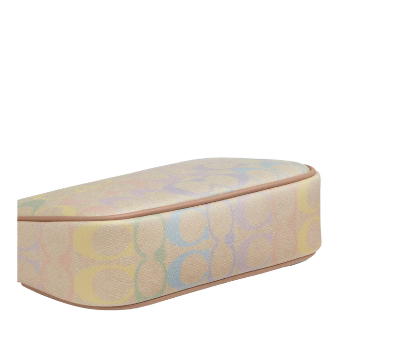 Coach Women's Nolita 19 In Rainbow Signature Canvas Silver/Sand Multi