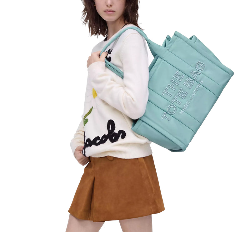 Marc Jacobs Women's The Puffy Nylon Large Tote Bag Sky Blue