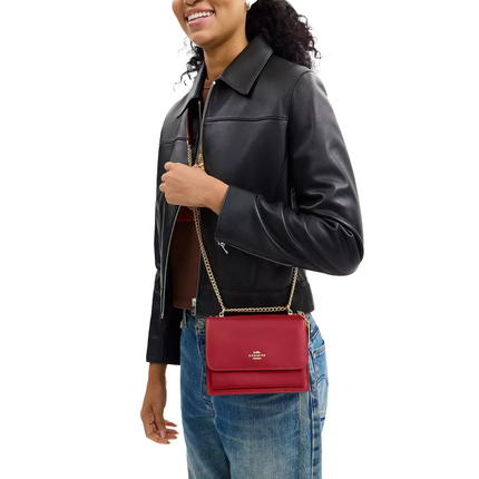 Coach Women's Mini Klare Crossbody Bag Gold/True Red