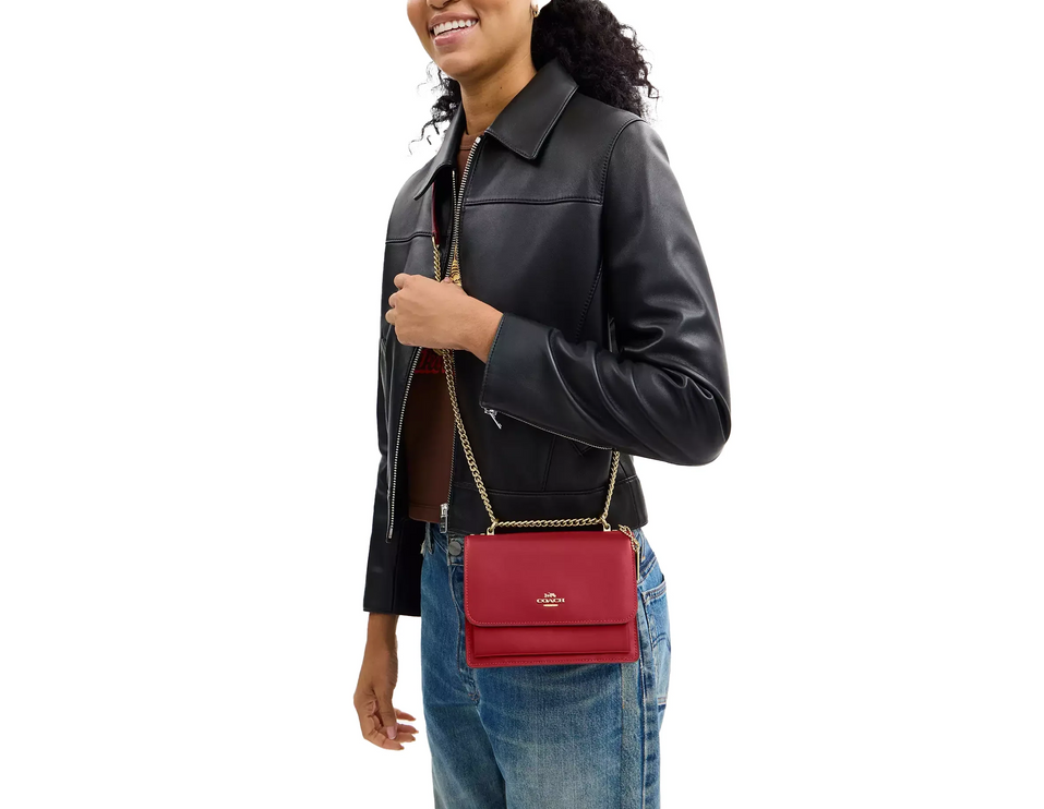 Coach Women's Mini Klare Crossbody Bag Gold/True Red