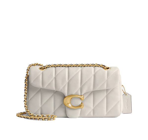 Coach Women's Tabby Shoulder Bag 26 With Pillow Quilting Brass/Chalk