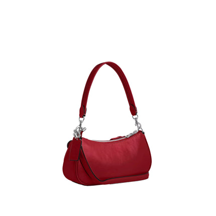 Coach Women's Ashton Bag Glazed Leather Red/Silver