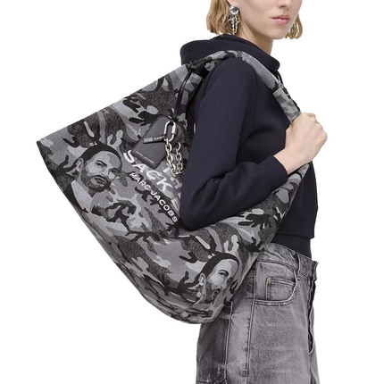 Marc Jacobs Women's The Marc Camo Denim XL Sack Bag Denim