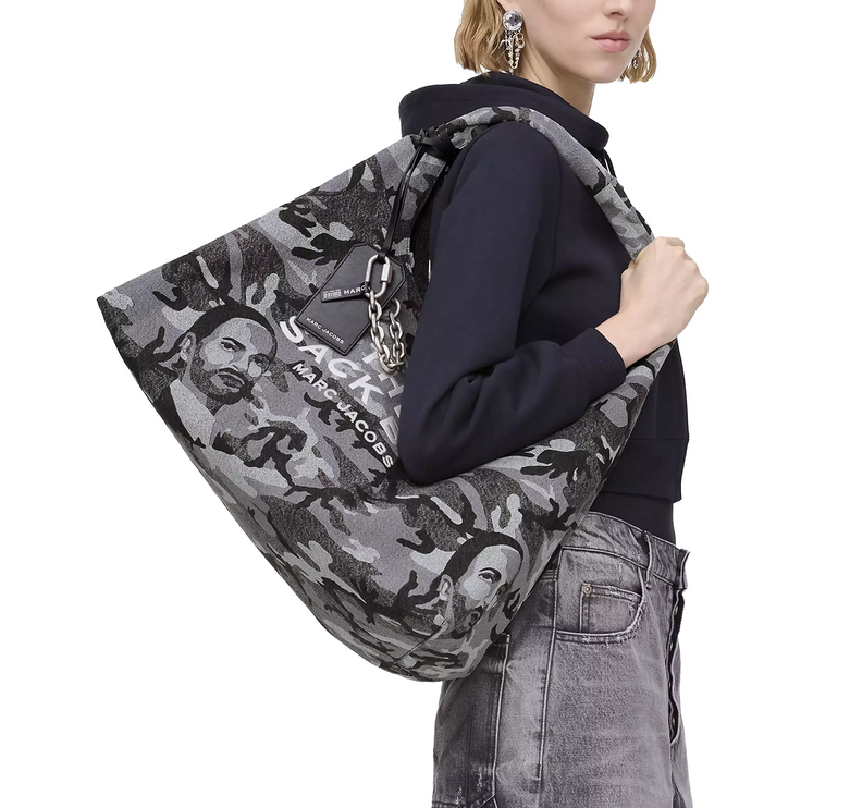 Marc Jacobs Women's The Marc Camo Denim XL Sack Bag Denim