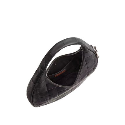Coach Women's Alter/Ego Large Crescent Shoulder Bag In Upcrafted Leather Black