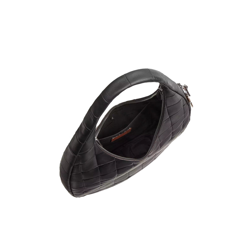 Coach Women's Alter/Ego Large Crescent Shoulder Bag In Upcrafted Leather Black