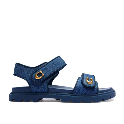Coach Women's Brynn Sandal Denim/Deep Blue