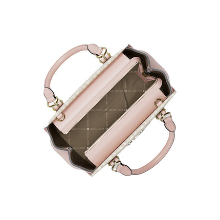 Michael Kors Women's Marilyn Small Signature Logo Messenger Bag Powder Blush Multi