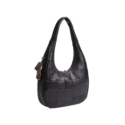 Coach Women's Alter/Ego Crescent Shoulder Bag In Upcrafted Leather Black