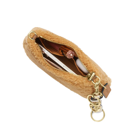 Coach Women's Teri Mini Crossbody Bag In Shearling Gold