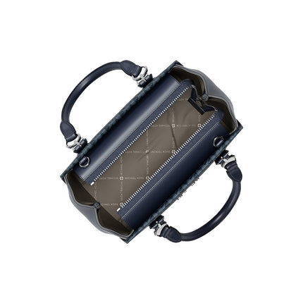 Michael Kors Women's Marilyn Small Signature Logo Messenger Bag Admiral