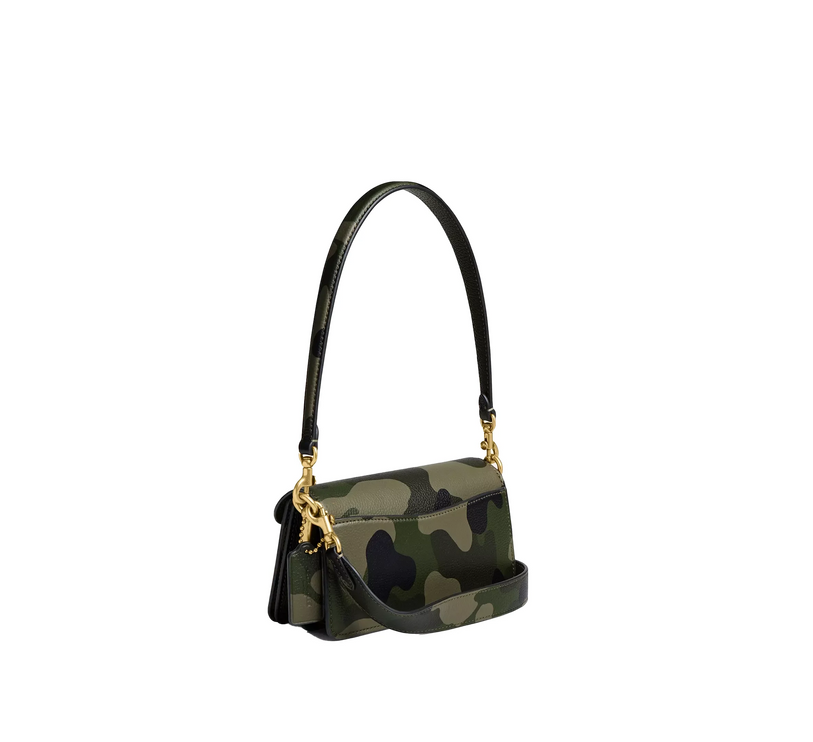 Coach Women's Tabby Shoulder Bag 20 With Camo Print Brass/Green Multi