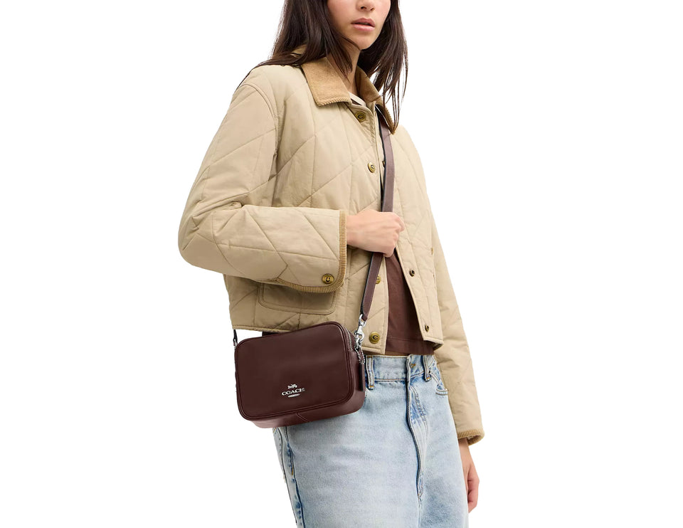 Coach Women's Mini Carey Crossbody Bag Silver/Maple