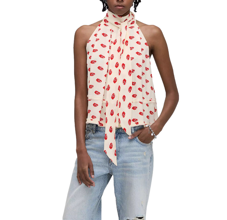 Marc Jacobs Women's Lips Halterneck Tie Top
