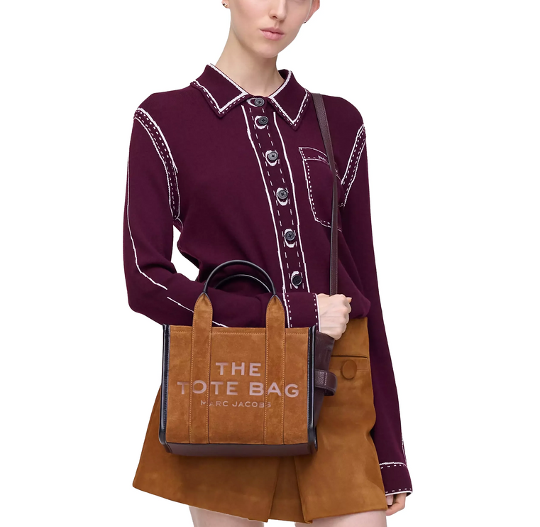 Marc Jacobs Women's The Suede Small Tote Bag Copper