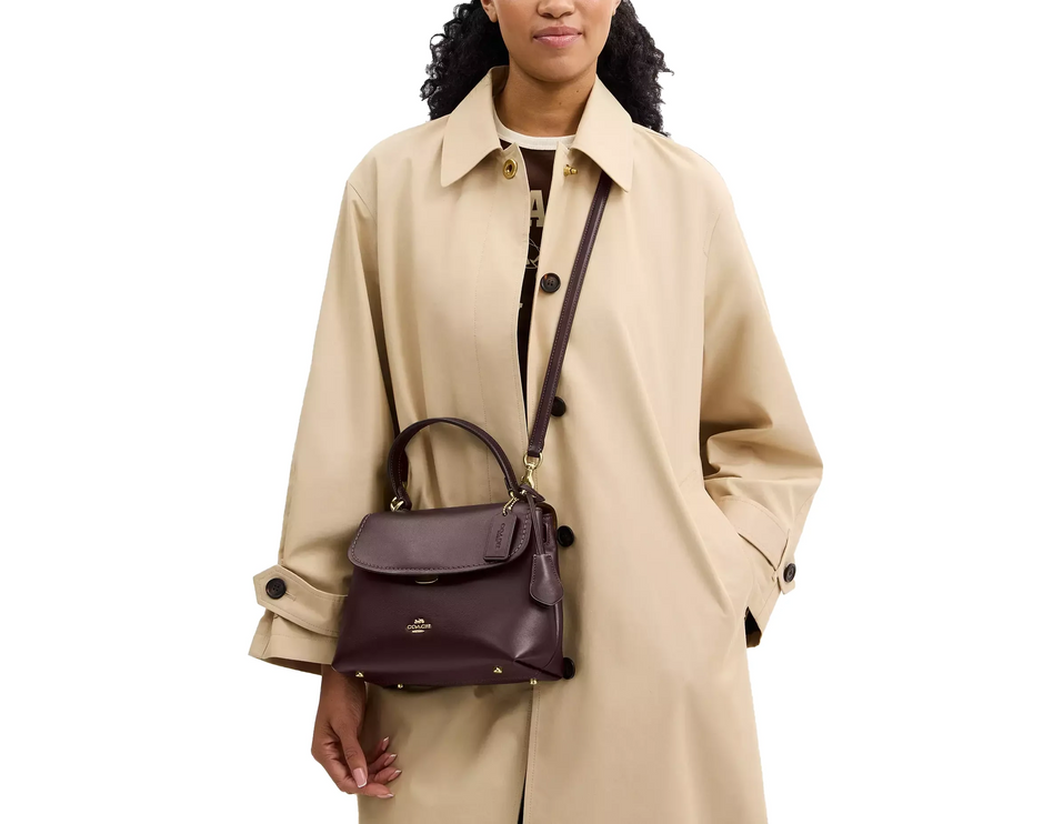 Coach Women's Emory Top Handle Bag Gold/Espresso