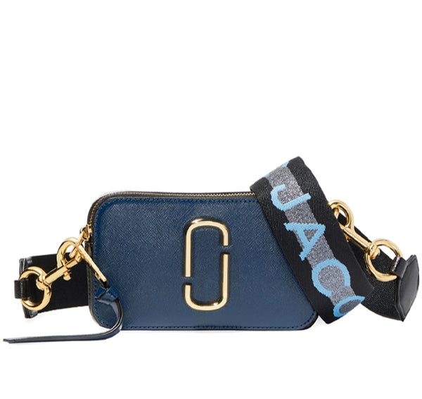 Marc Jacobs Women's The Snapshot Crossbody Bag Sea Blue Multi - Hemen Kargoda