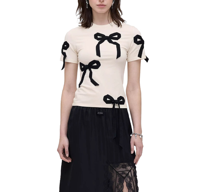 Marc Jacobs Women's Bow Shrunken Tee White