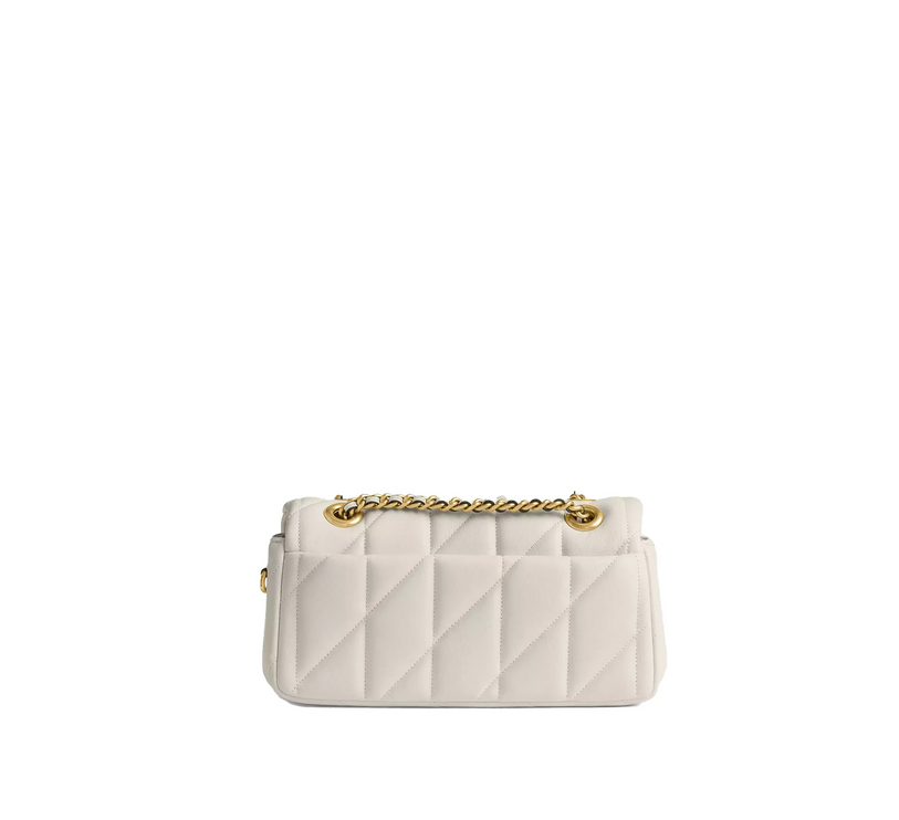 Coach Women's Tabby Shoulder Bag 20 With Pillow Quilting Brass/Chalk