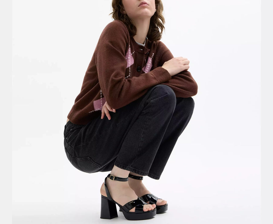 Coach Women's Block Heel Sandal Black